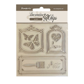 Stamperia - Sunflower Art - Decorative Chips (14x14cm) "Frames"