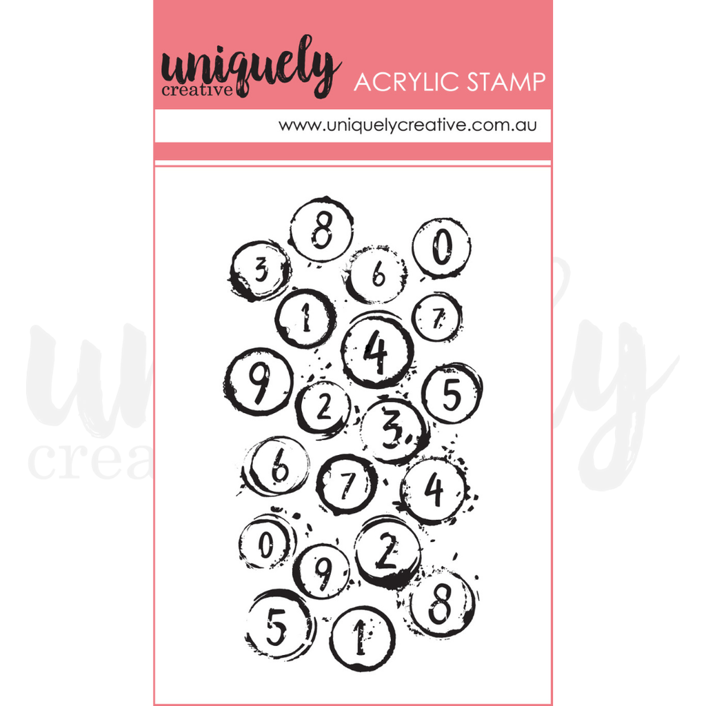 Uniquely Creative - Among the Gum Trees - Mini Acrylic Stamp "Bubble W ...
