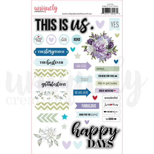 Uniquely Creative - Indigo & Violet - Stickers