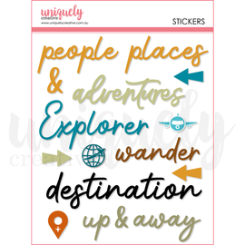 Uniquely Creative - Scenic Route - Puffy Stickers