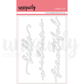 Uniquely Creative - Hey Baby Boy & Girl - Laser Cut