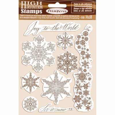 Stamperia - Winter Tales - HD Natural Rubber Stamp - Snowflakes
