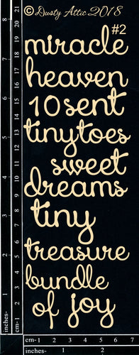 Dusty Attic - Baby Words #2