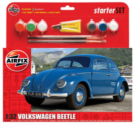 Airfix - Medium Starter Set - Volkswagen Beetle 1:32 - Blue (Skill Level 1)