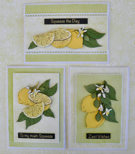 Dusty Attic - Card Kit Sets - Lemon (3 Cards per Kit)