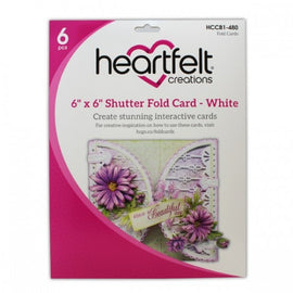 Heartfelt Creations - 6x6" Shutter Fold Card - White (6pk)