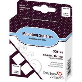3L - Mounting Squares - White Repositional (500 pcs)