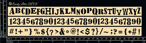 Dusty Attic - Alphabet - ABC/123 Borders