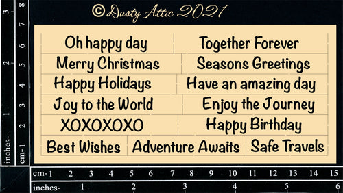 Dusty Attic - "Card Sentiments #1"