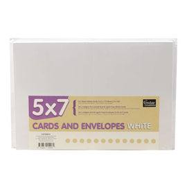 Couture Creations - Cards & Envelopes - 5x7in White (50pk)