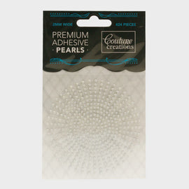 Couture Creations - Adhesive Pearls - 2mm Cream (424pk)