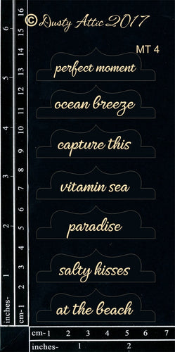 Dusty Attic - "Mini Tabs #4 Black"