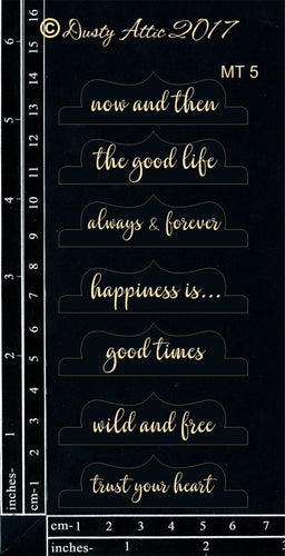 Dusty Attic - "Mini Tabs #5 Black"