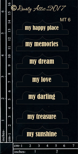 Dusty Attic - "Mini Tabs #6 Black"