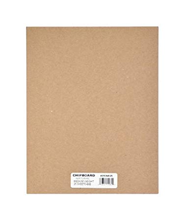 Grafix - Medium Weight Chipboard - A4 Natural  (8.5x11")