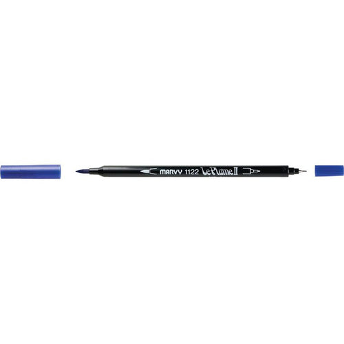 Marvy - Le Plume II - Duel Tip Marker - Blue