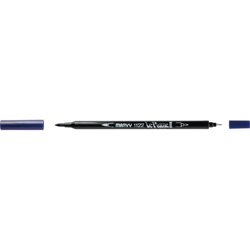 Marvy - Le Plume II - Duel Tip Marker - Prussian Blue