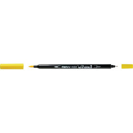 Marvy - Le Plume II - Duel Tip Marker - Yellow