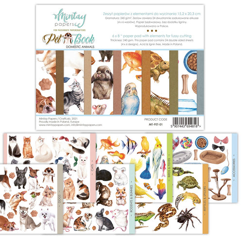Mintay - 6x8 Fussy Cut - Pet Book