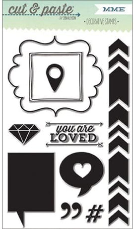 My Mind's Eye - Clear Stamps - Adorb - Loved