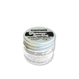 Stamperia - Glamour Sparkles - Sparkling White