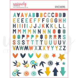 Uniquely Creative - Main Street - Alphabet Stickers Puffy