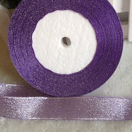 Glitter Ribbon 20mm - Lilac/Silver