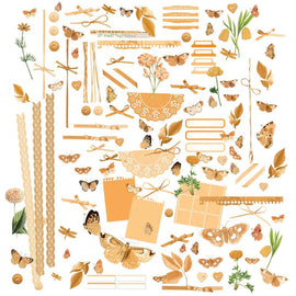 49 and Market - Color Swatch Peach - Laser Cut Elements (Ephemera)