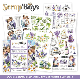 Scrapboys - Lavender Love - 6x6 Pop Up (Fussy Cutting) Paper Pad
