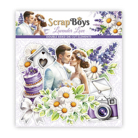 Scrapboys - Lavender Love - Die Cuts (47 Dbl Sided Pieces)