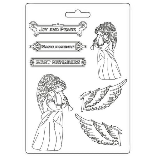 Stamperia - Christmas - Soft Mould A5 Size - Angel & Wings