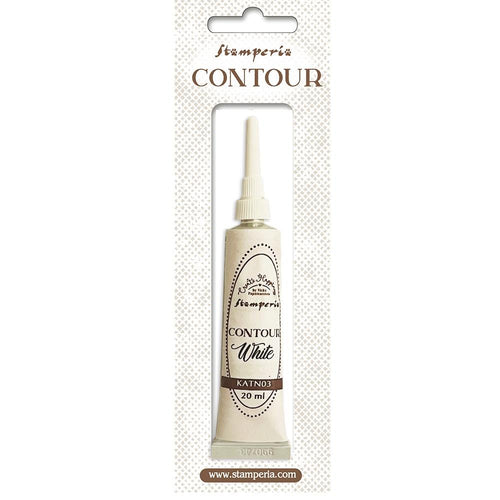 Stamperia - Create Happiness - Contour Liner - White (20ml)