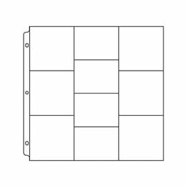 We R Memory Keepers - 12x12 3-Ring Page Protectors - (6) 4"x4" (4) 4"x3" Photo Sleeves (10 pk