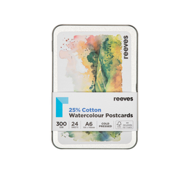 Reeves - Watercolour Postcard Tin Set - White (24pk)