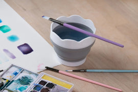 Jasart - Collapsible Small Water Pot & Brush Holder