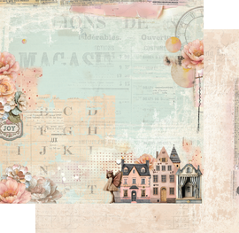 Uniquely Creative - Dressed In Daydreams - 12x12 Pattern Paper "Dream Street"