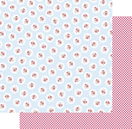 Uniquely Creative - Patchwork Roses - 12x12 Pattern Paper "Sew Pretty"