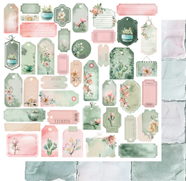 Uniquely Creative - Tea & Tranquility - 12x12 Pattern Paper - Garden Sanctuary