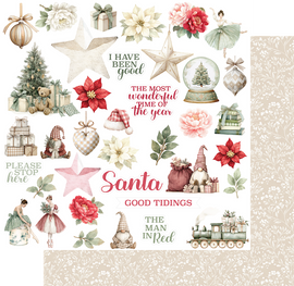 Uniquely Creative - Christmas Keepsakes - 12x12 Pattern Paper - Good Tidings
