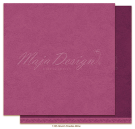 Maja Design - Monochromes - Mum's Garden - 12x12 Paper "Wine"
