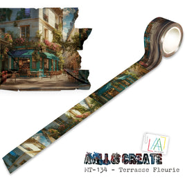 AALL & Create - Layer It Up Washi Tape #134 - Terrasse Fleurie