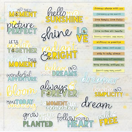 **Pre-Order** 49 and Market - Botanical Buzz - Chipboard Set (ETA Mid Aug 25)