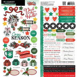 **Pre-Order** 49 and Market - Mistletoe and Memories - Cardstock Stickers (121pcs) (ETA Mid Aug 25)