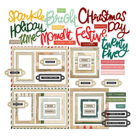 **Pre-Order** 49 and Market - Mistletoe and Memories - Chipboard "Basics" (55pcs) (ETA Mid Aug 25)