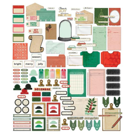**Pre-Order** 49 and Market - Mistletoe and Memories - Die-Cuts "Journaling" (123pcs) (ETA Mid Aug 25)