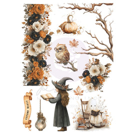 **Pre-Order** Prima Marketing - Made of Magic - Autumn Magic A4 Rub On Transfer Sheet (ETA Mid Sep 26)