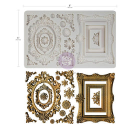 **Pre-Order** Prima Marketing - Finnabair Decor Mould - Winter Frames  - 5"x8" Silicon Mould (ETA Mid Sep 26)