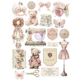 **Pre-Order** Prima Marketing - Buttons & Keepsakes - A4 Rub On Transfer Sheet (ETA End June 26)