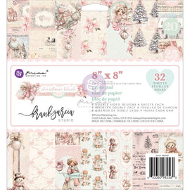 **Pre-Order** Prima Marketing - Christmas Blush - 8x8 Paper Pad (32 Sheets) (ETA Mid Sep 26)