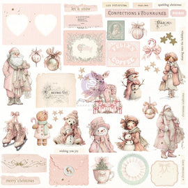 **Pre-Order** Prima Marketing - Christmas Blush - Ephemera - Frosty Memories W/Foil Details (100 pcs) (ETA Mid Sep 26)